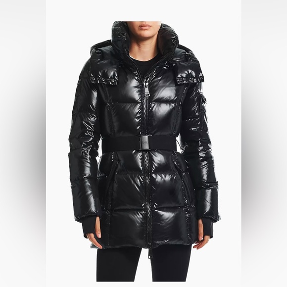 Sam. Soho Belted Down Mid-Length Puffer Jacket. Size Small. - Picture 1 of 5